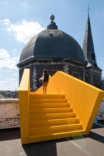 Plus près de Toi, 2020 Intervention for Art Public Liège, Parking Neujean Photo Guy Focant / SPW-AWaP
